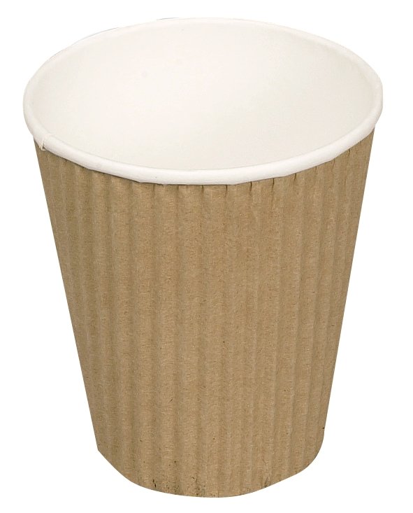 Detpak Ripple Kaffebeger 24/28 cl Ripple Wrap Detpak brun - Wulff Supplies