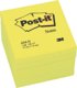 Notatblokk Post-it® 654 76x76mm gul neon