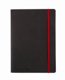 Notatbok Oxford Black n´Red Business Journal Soft cover A5 linjert sort
