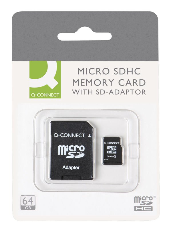 Minnekort Q-Connect Micro SD card 64GB - Wulff Supplies