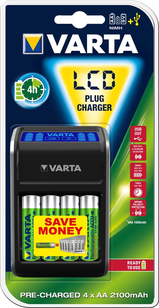 Varta Display Unit Varta LCD Plug Charger - Wulff Supplies