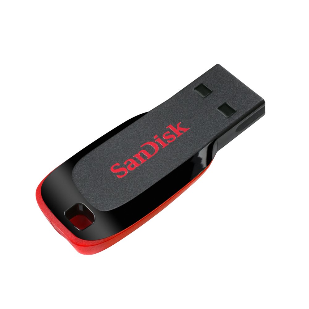 USB-minne SanDisk USB 2.0 Blade 128GB svart - Wulff Supplies