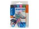 Merkepenn Pintor Marker Etui Fun Mix x6 Fine (svart violett lyseblå rosa lysegrønn orange)