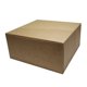 Kakeeske 19x19x9cm brun/hvit