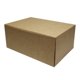 Kakeeske 18x13x8cm brun/hvit