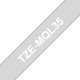 Merketape Brother P-Touch 12mm hvit på lys grå