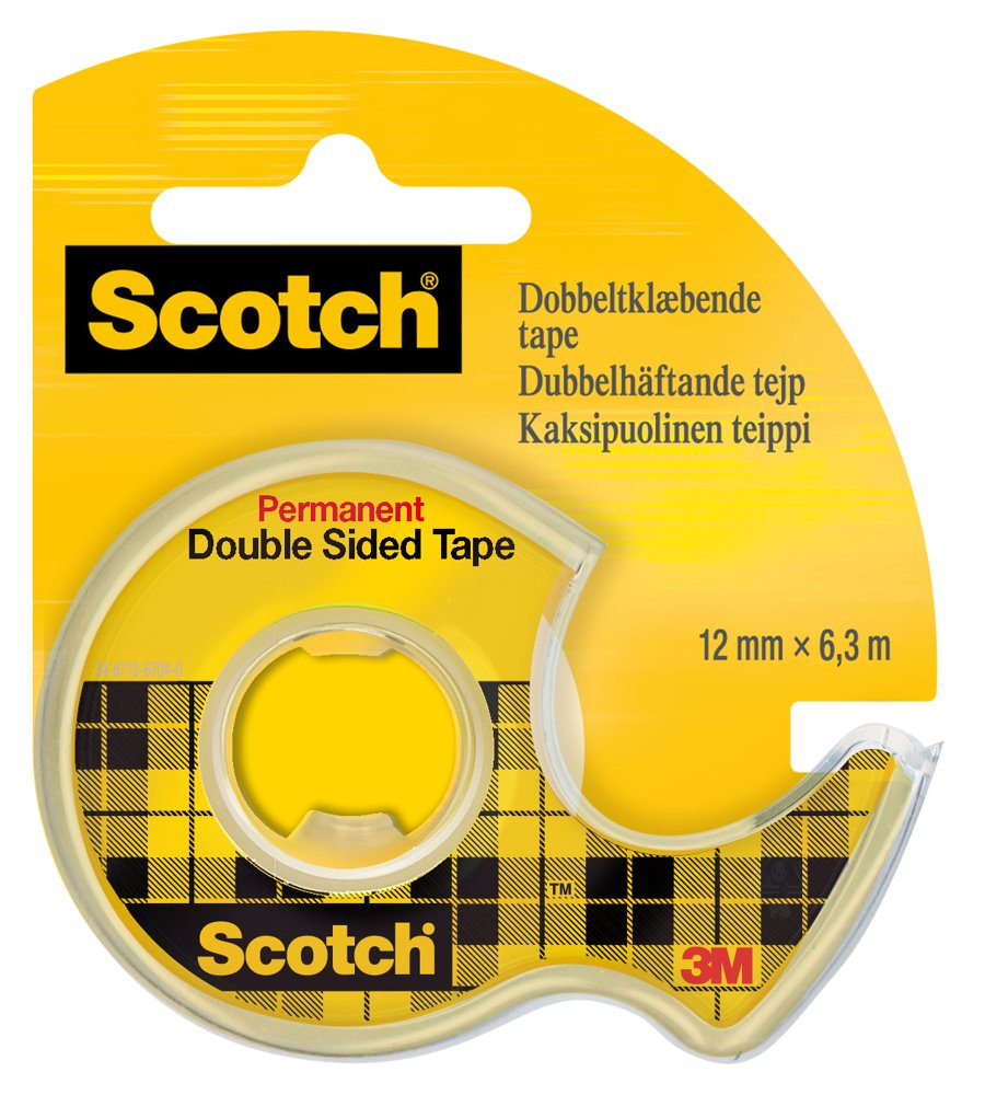 Dobbeltsidig tape Scotch® 665 med dispenser - Wulff Supplies