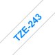 Merketape Brother P-Touch TZe243 18mm blå på hvit