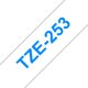 Merketape Brother P-Touch TZe253 24mm blå på hvit