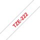 Merketape Brother P-Touch TZe222 9mm rød på hvit