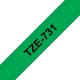 Merketape Brother P-Touch TZe731 12mm svart på grønn