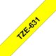 Merketape Brother P-Touch TZe631 12mm svart på gul
