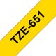 Merketape Brother P-Touch TZe651 24mm svart på gul