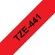 Merketape Brother P-Touch TZe441 18mm svart på rød