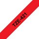 Merketape Brother P-Touch TZe421 9mm svart på rød