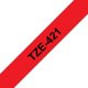 Merketape Brother P-Touch TZe421 9mm svart på rød