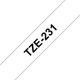 Merketape Brother P-Touch TZe231 12mm svart på hvit