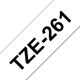 Merketape Brother P-Touch TZe261 36mm svart på hvit