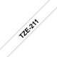 Merketape Brother P-Touch TZe211 6mm svart på hvit
