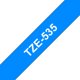 Merketape Brother P-Touch TZe535 12mm hvit på blå