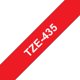 Merketape Brother P-Touch TZe435 12mm hvit på rød