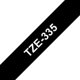 Merketape Brother P-Touch TZe335 12mm hvit på svart