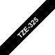 Merketape Brother P-Touch TZe325 9mm hvit på svart