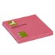 Notatblokk selvklebende Brilliant Pink 76x76mm