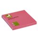 Notatblokk selvklebende Brilliant Pink 76x76mm