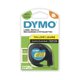 Merketape DYMO LetraTag plast 12mm svart på gul