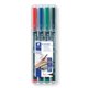 Universalpenn Lumocolor® permanent 313 S 4 farger