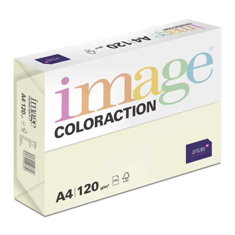 Kopipapir farget Image Coloraction A4 120g pale ivory - Wulff Supplies