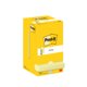 Notatblokk Post-it® Z-Notes R330 Canary Yellow 76x76mm 12 blokker