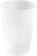 Flergangsdrikkeglass Abena Gastro 30/35cl frostet hvit