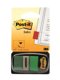 Indexmerker Post-it® 50 fliker grønn 12/pk