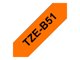 Merketape Brother P-Touch 24mm svart på neonorange