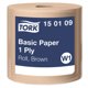 Tørkepapir Tork Basic stor rull 1000m brun