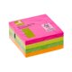 Notatblokk selvklebende 75x75mm Cube Neon