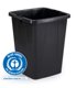 Avfallsbeholder DURABIN® ECO 90L kvadratisk svart