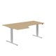Bord Komplett Ergofunk Max Venstre 1800x1200 eik/sølv