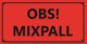 Etikett Merk! Blandingspall 50x100mm