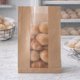 Bakepose 3kg med papirvindu brun
